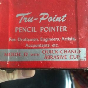 Vintage Tru-Point Pencil pointer for draftsmen, engineers, artists. Used